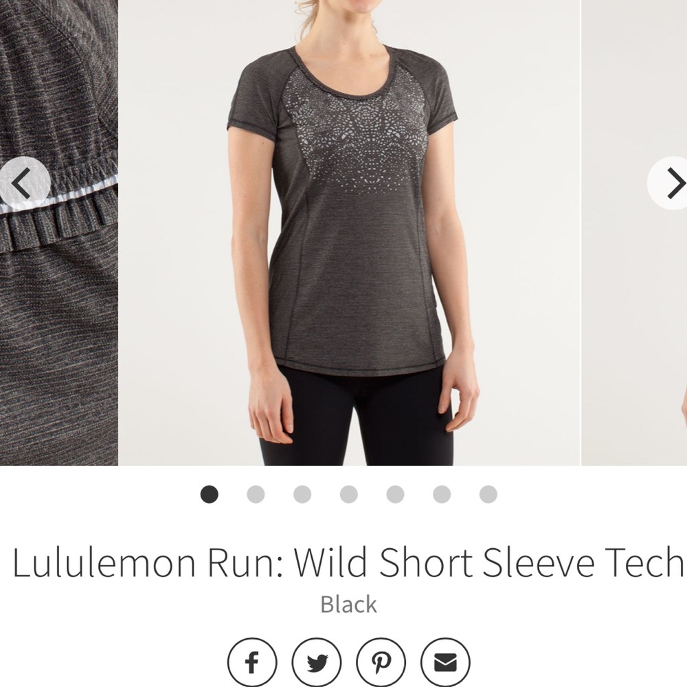 Lululemon Run Wild Black Tech Shirt